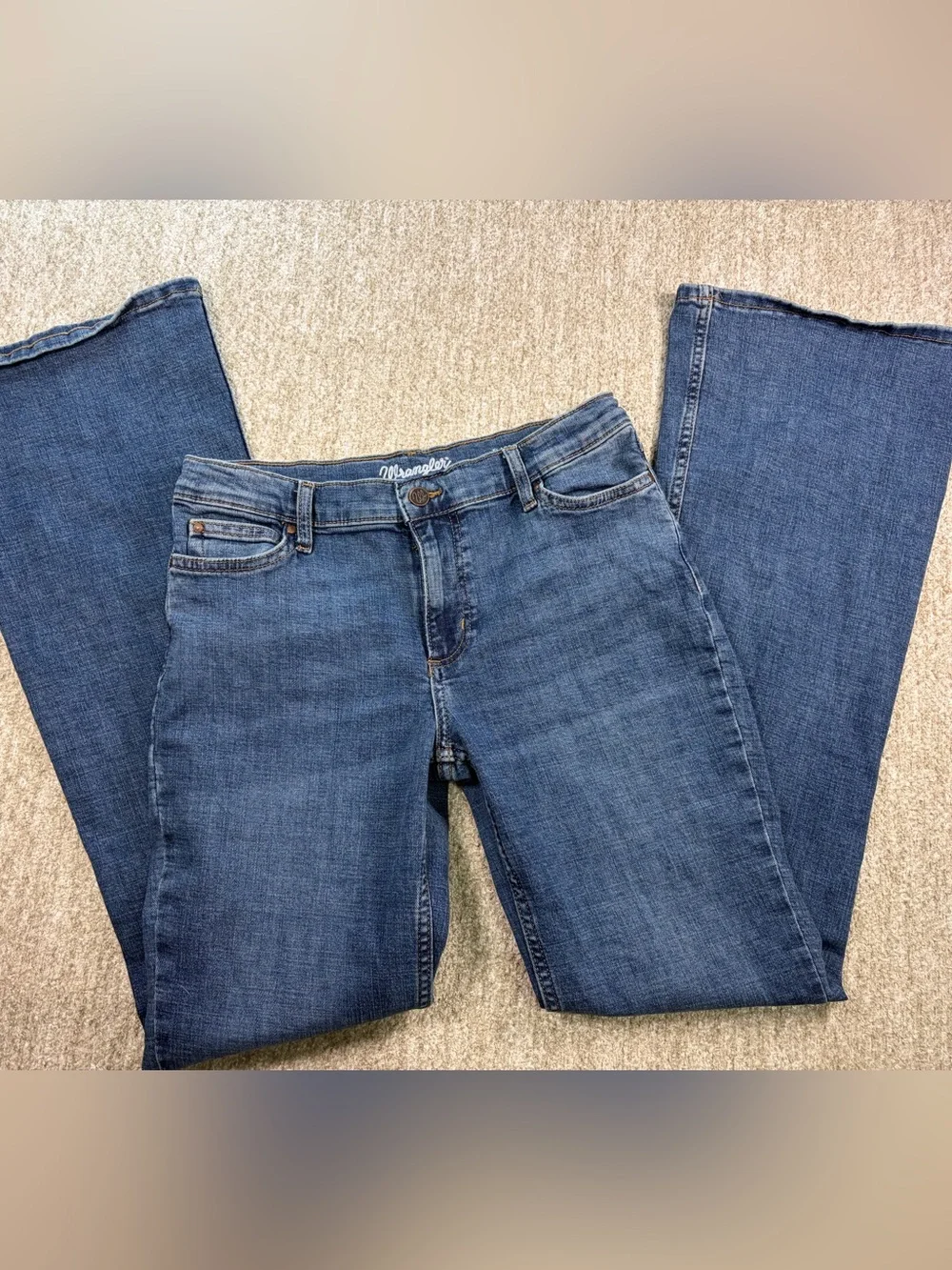 Girls Size 16 Wrangler Dark Blue Bootcut Jeans
